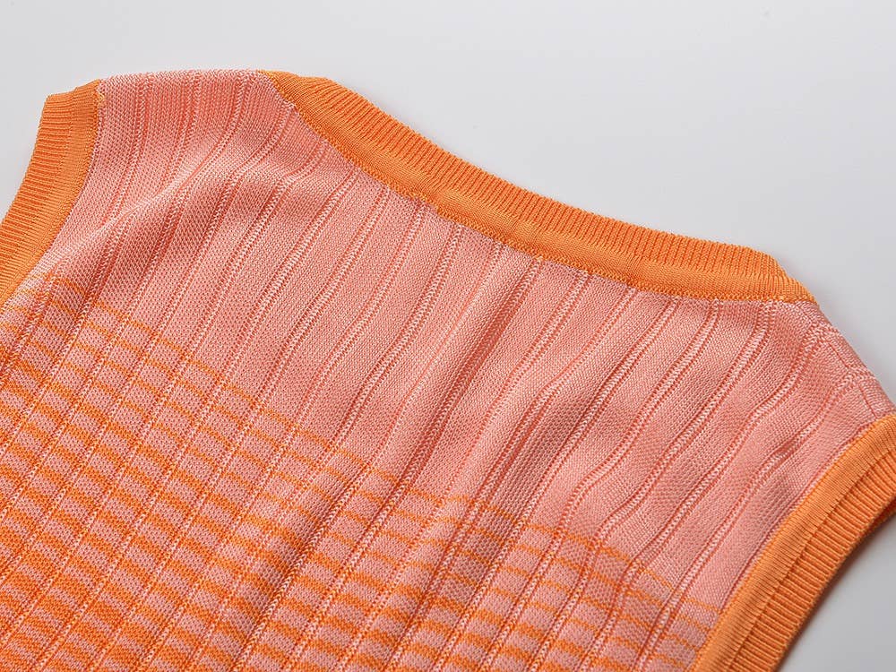 Robe en maille dégradée
