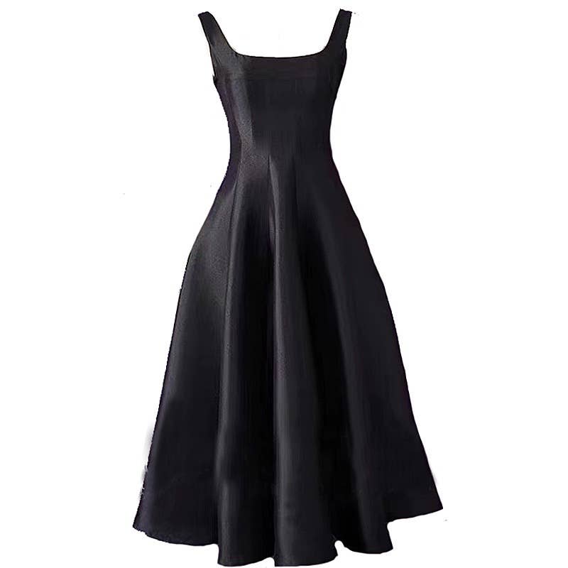 Robe évasée sans manches