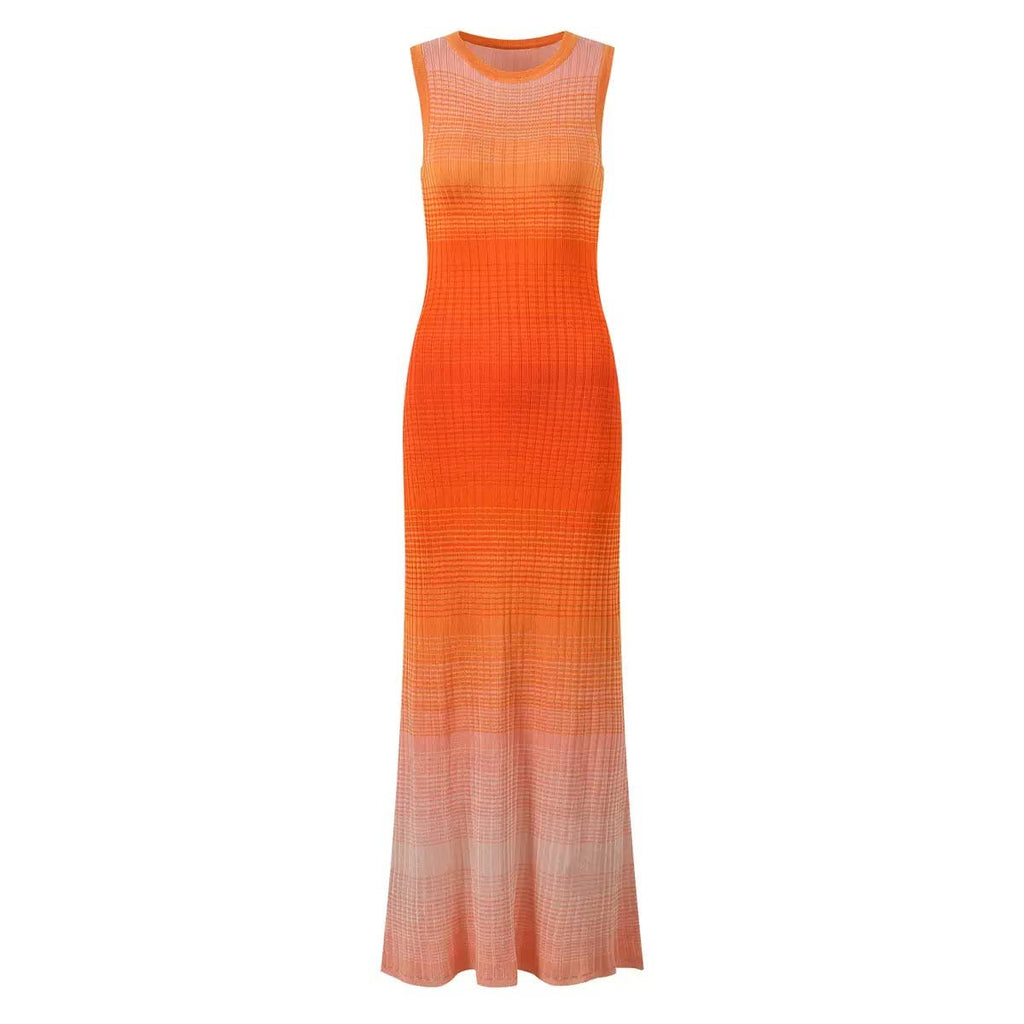 Robe en maille dégradée