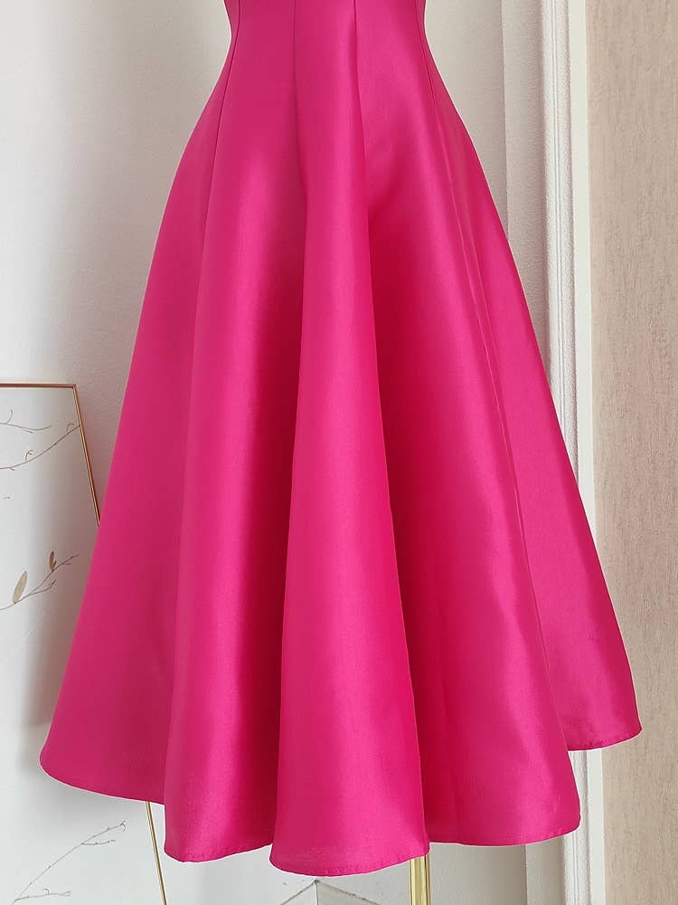 Robe évasée sans manches