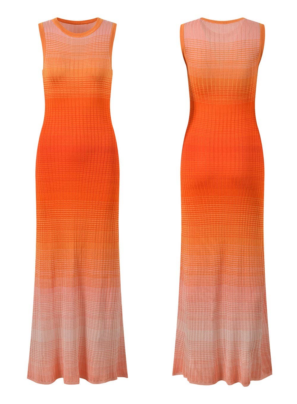 Robe en maille dégradée
