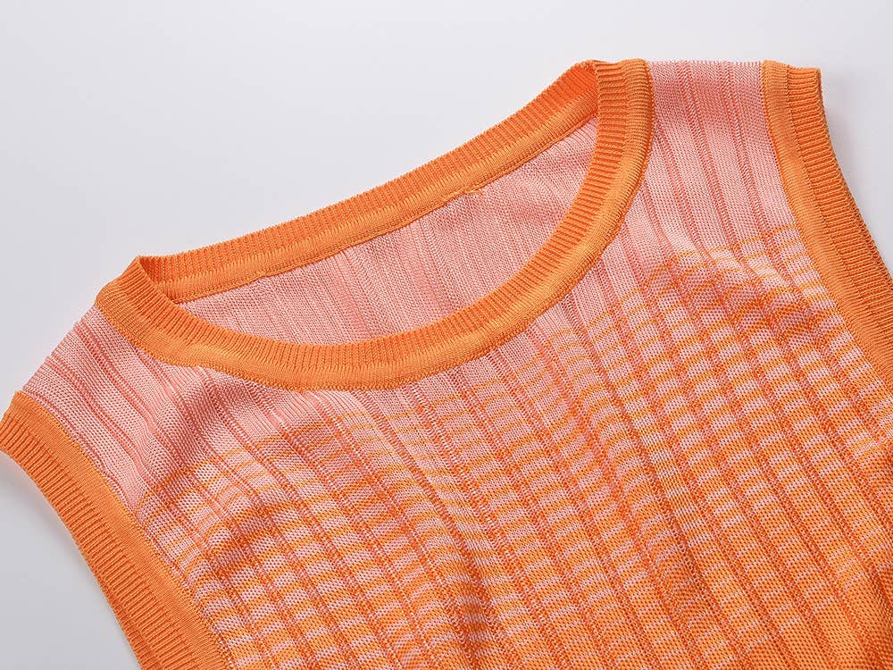 Robe en maille dégradée