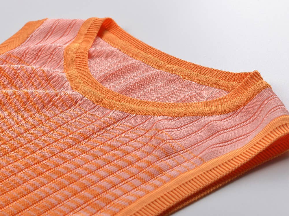 Robe en maille dégradée
